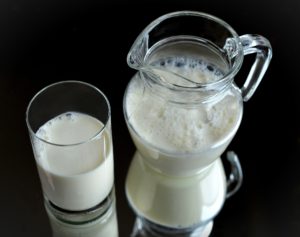 milk jug and glass